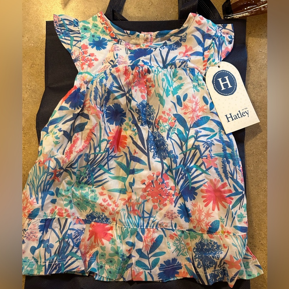 NWT hatley baby dress. Size 6-12 months